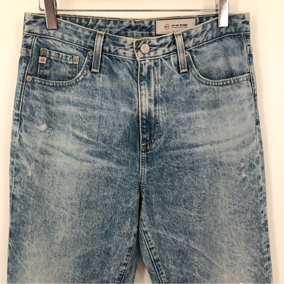 AG 28x29 Phoebe Vintage High Waist Tapered Leg Bohemian Boho Jeans the - Picture 5 of 10